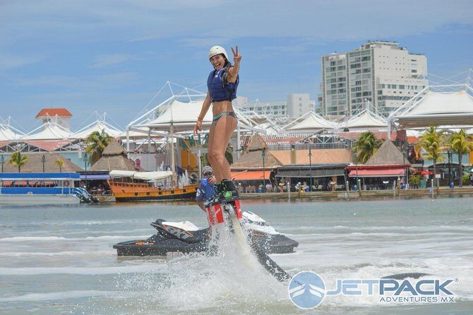 Flyboard in Cancun. Adventure and Adrenaline is waiting for you - The Thrill of Flying: Soaring Above the Lagoon