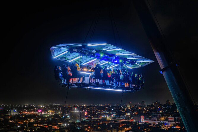 FlyDining: 4 Courses Dinner with City Lights & Ocean Breeze - A Unique Dining Adventure Above San Juan