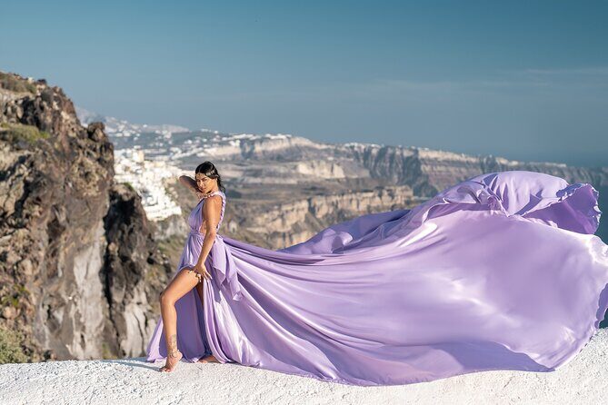 Flying Dress Photo © Photoshoot in Santorini: Express Package - Who Will Love This Experience?