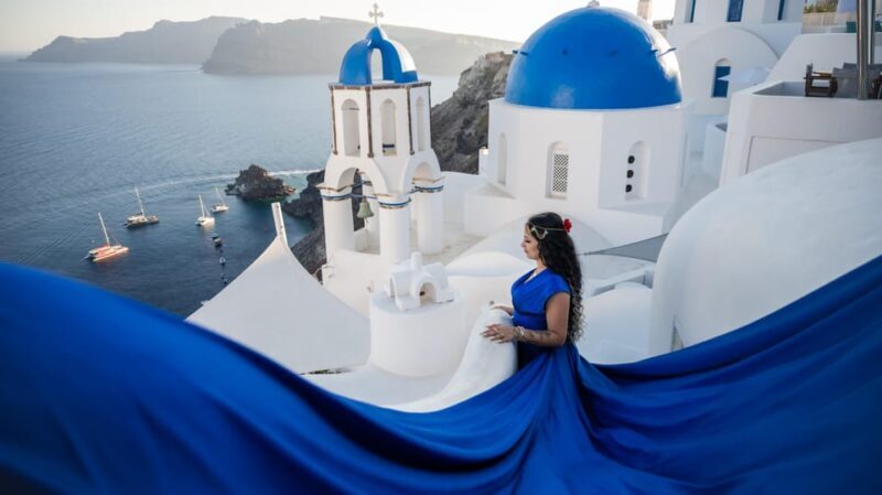 Flying Dress Photography in Oia, Santorini - A Deep Dive into the Experience