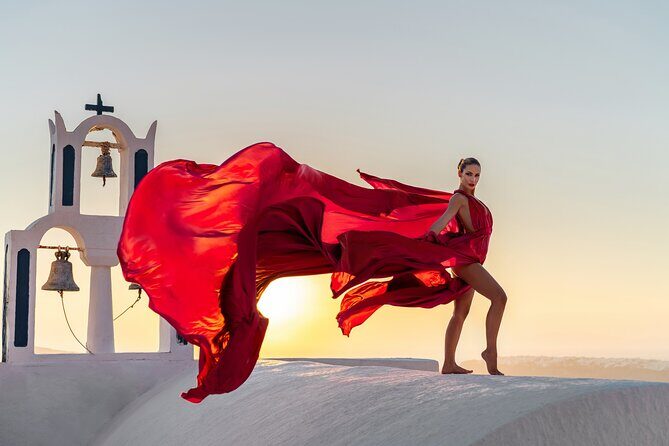 Flying Dress © Photoshoot in Santorini: Mr. President Package - Flying Dress © Photoshoot in Santorini: Mr. President Package — A Dreamy 3-Hour Experience