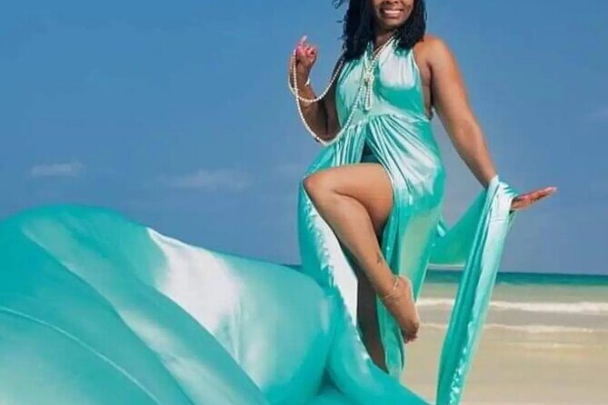 Flying Dress Photoshoot or Clear Kayak Drone Photoshoot Experienc - Key Points