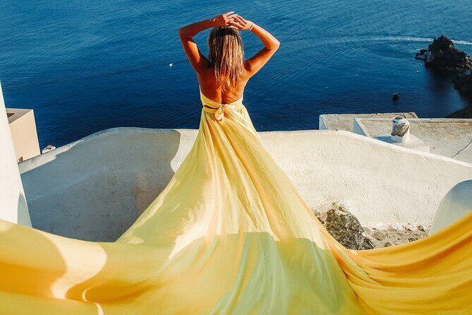 Flying Dress Photoshoot Santorini - The Details of the Santorini Flying Dress Photoshoot