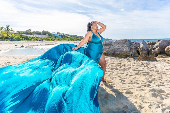 Flying Dress Photoshoot Turks and Caicos - The Sum Up
