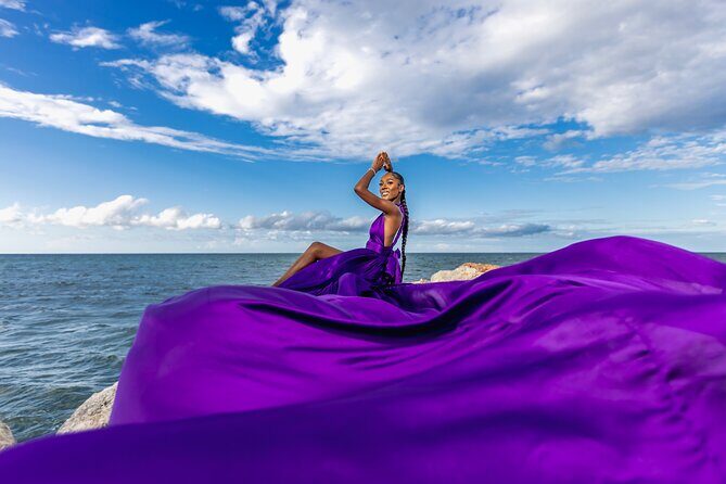 Flying dress session - Flying Dress Session in Montego Bay, Jamaica: A Unique Photo Adventure
