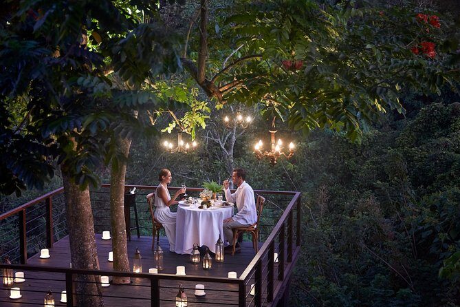 Forest Dining at Tree Deck overlooking lush valley of Ubud - Forest Dining at Tree Deck Overlooking the Lush Valley of Ubud