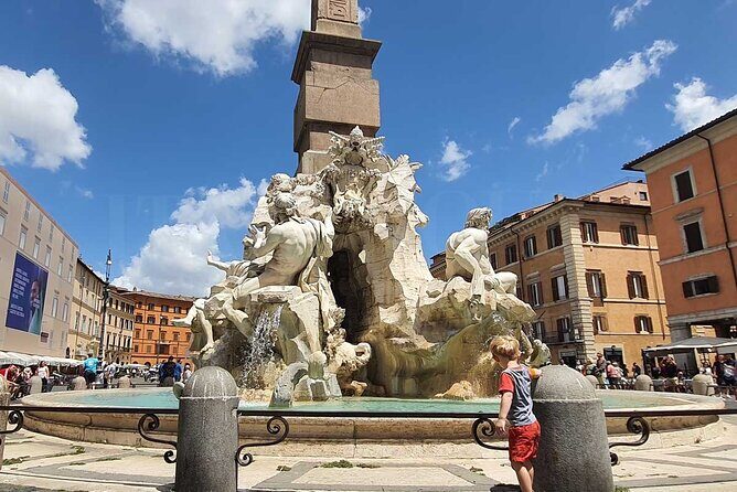 Fountains & Squares of Rome Tour for Kids with Pantheon Trevi Navona & Gelato - Exploring the Fountains & Squares Tour in Depth