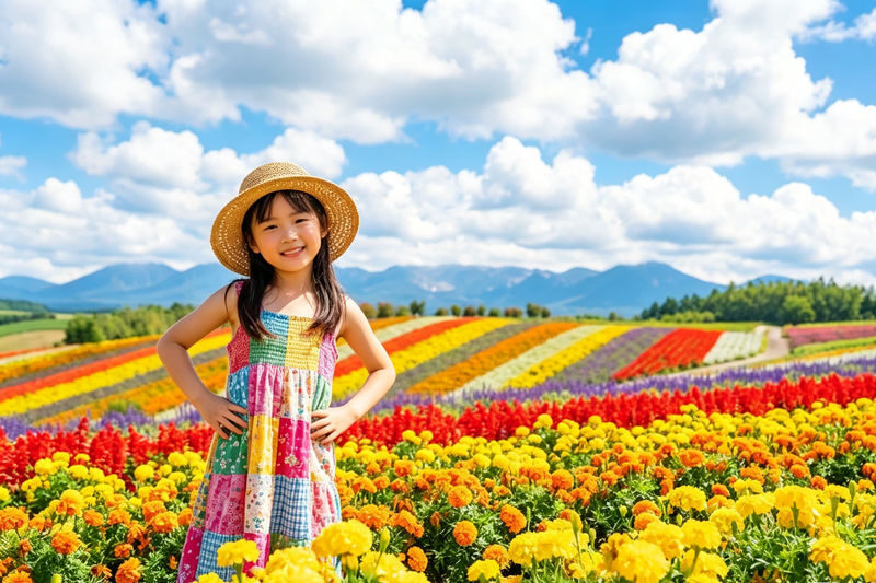 Free Shikisai-no-Oka Flower Viewing Ticket + Flower Field Tractor Tour: Hokkaido Biei Furano Flower Fields, Patchwork Road (drive-by), Seven Star Tree, Shirogane Blue Pond, Shirasu Falls, Shikisai-no-Oka, Farm Tomita (departing from Sapporo) - A long day that makes the countryside manageable