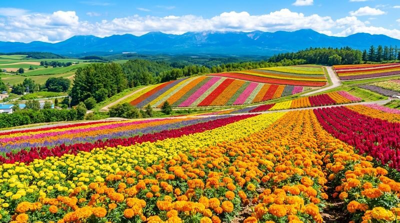 Free Shikisai-no-Oka Flower Viewing Ticket + Flower Field Tractor Tour: Hokkaido Biei Furano Flower Fields, Patchwork Road (drive-by), Seven Star Tree, Shirogane Blue Pond, Shirasu Falls, Shikisai-no-Oka, Farm Tomita (departing from Sapporo) - Patchwork Road and the Seven Stars Tree