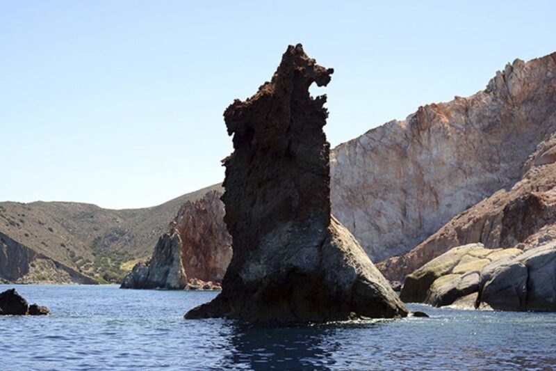 From Adamas: Milos and Poliegos Catamaran Cruise with Lunch - Key Points