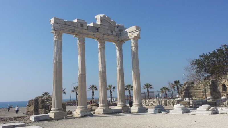 From Alanya: city of Side Highlights Walking Tour - The Heart of Side: Ancient Ruins and Landmarks