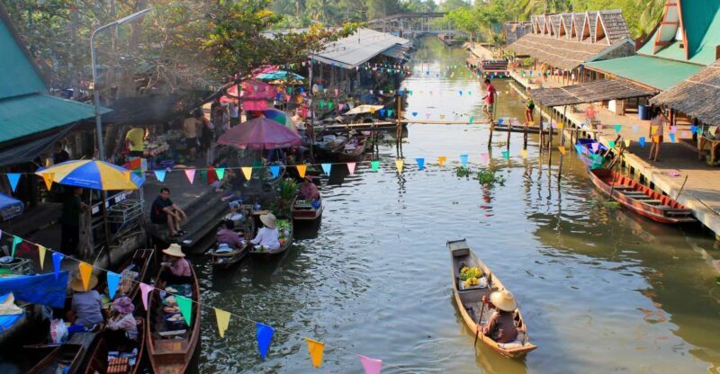 From Bangkok: Thaka Floating Market - Key Points