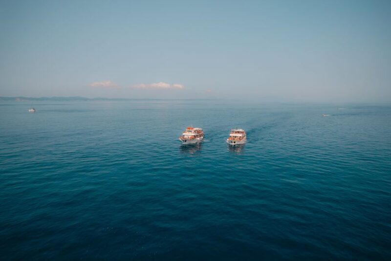 From Benitses/Lefkimmi: Blue Lagoon & Papanikolis Cruise - Key Points