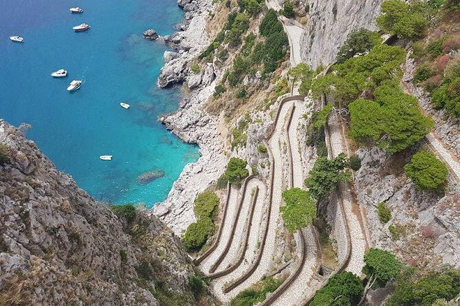 From Capri Semi-Guided tour of island at Pier 23 at 10,20 - Key Points