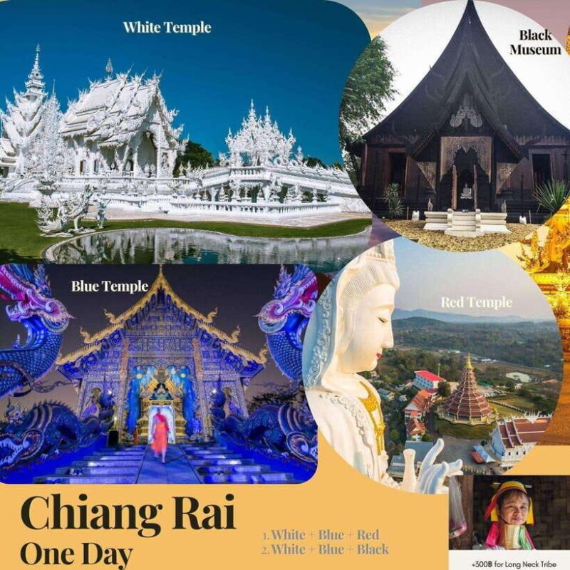 From CM: Chiang Rai White, Blue, Red/Black Temple with Lunch - An In-Depth Look at the Chiang Rai Temple Tour