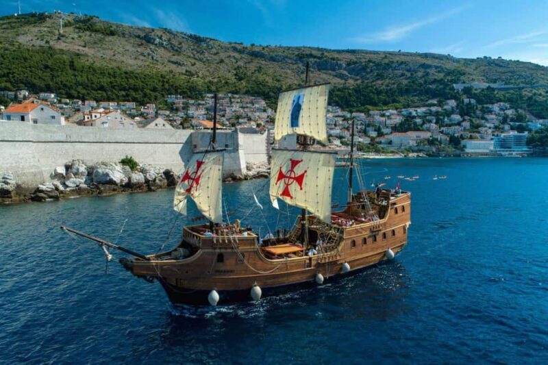 From Dubrovnik: Elaphiti Islands Galleon Cruise with Lunch - Key Points