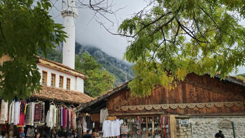 From Durres/Golem: Kruja & Holy Mountain 1100m & Old Bazaar - Key Points