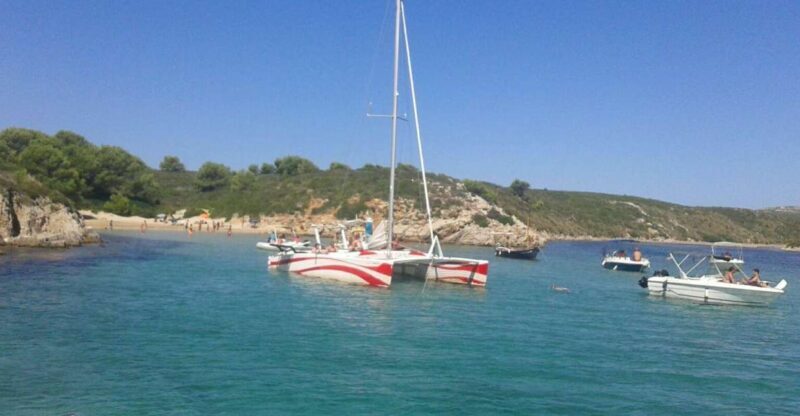 From Fornells: Half-Day Menorca Catamaran Trip w/ Snorkeling - From Fornells: Half-Day Menorca Catamaran Trip with Snorkeling — A Genuine Coastal Escape