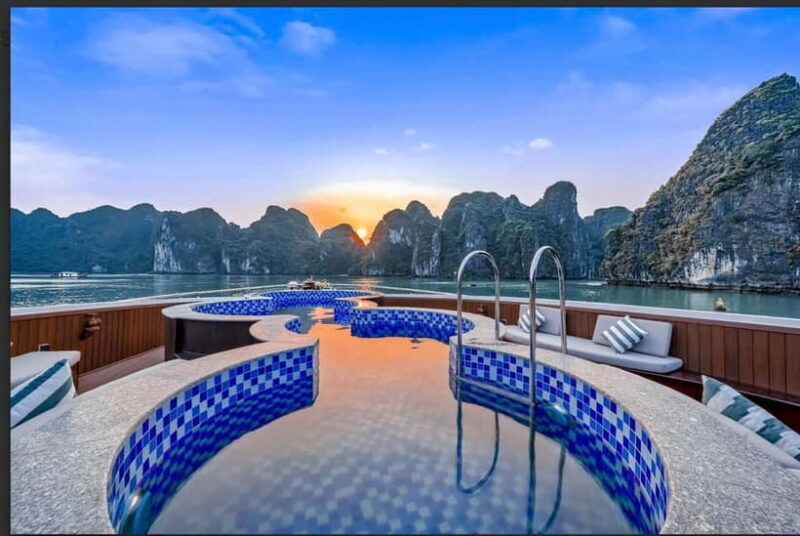 From Ha Long: Luxury Symphony Day Cruise with 2 Jacuzzi Pool - FAQ