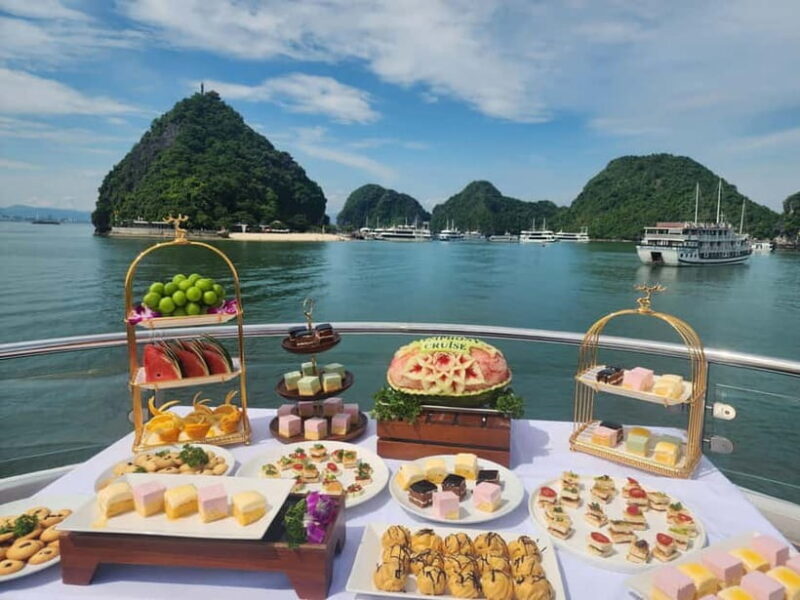 From Ha Long: Luxury Symphony Day Cruise with 2 Jacuzzi Pool - The Sum Up