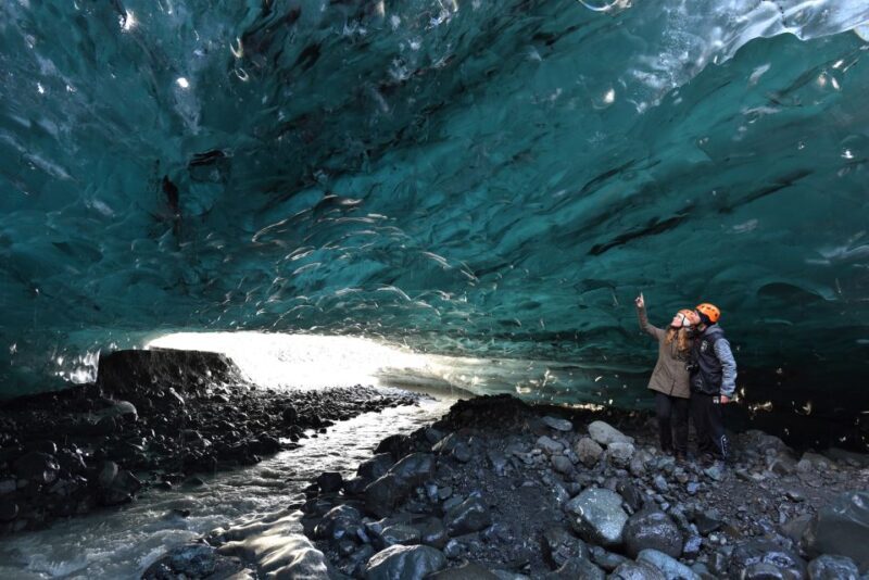 From Jökulsárlón: Crystal Blue Ice Cave Super Jeep Tour - Approaching the Glacier: Walking and Exploring