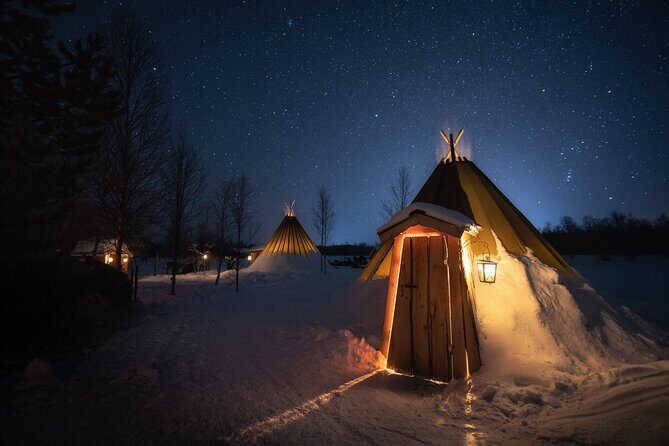 From Kakslauttanen:Northern Lights tour to Lake Inari, inc dinner - Frequently Asked Questions