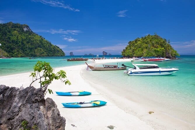 From Krabi - 4 Islands Speedboat Tour with Lunch & Snorkelling - Key Points