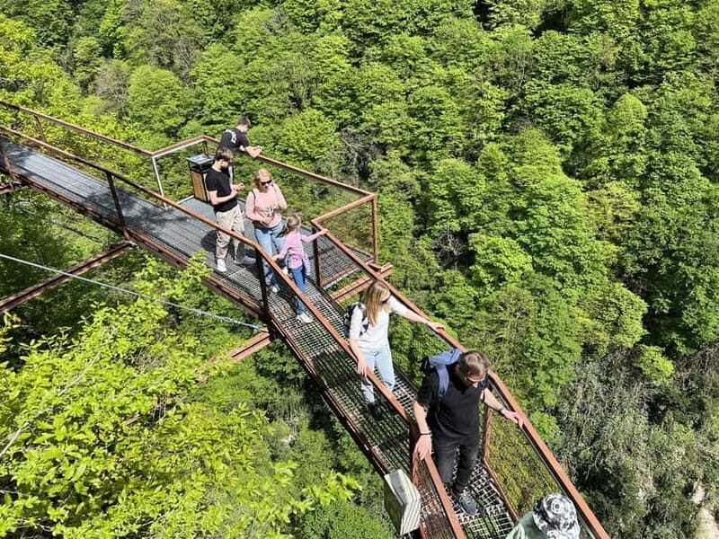 From Kutaisi: Martvili & Okatse Canyons & Cave Guided Tour - Key Points