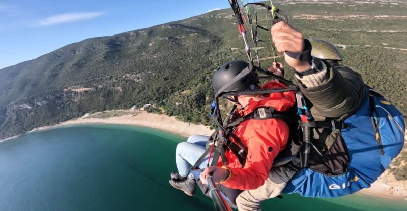 From Lisbon: Paragliding Pack (Flight+Video+Transportation) - Key Points