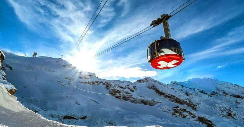 From Lucerne: Titlis Half-Day Tour  Eternal Snow & Glacier - Visiting the Glacier Cave and Suspension Bridge
