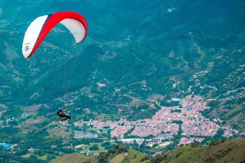 from medellin: paragliding flight - Key Points