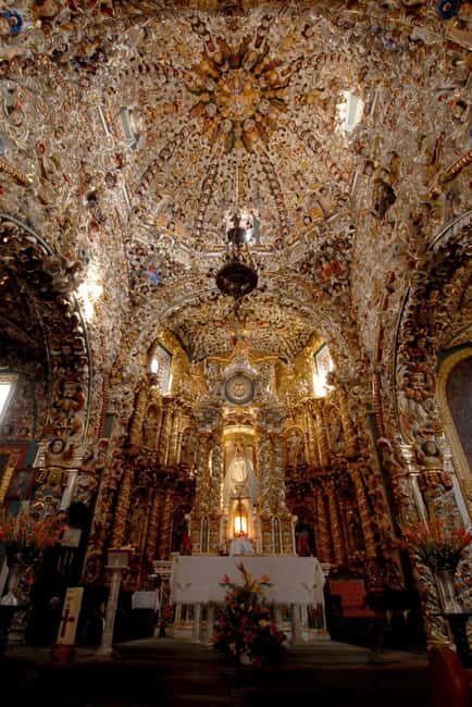 From Mexico City: One-day adventure: Puebla, Cholula, and Tonantzintla - Santa María Tonantzintla: a church like no other