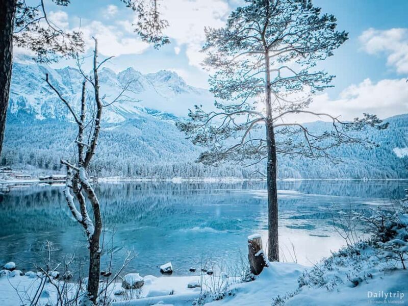From Munich: Neuschwanstein & Zugspitze, Eibsee + Austria . - Key Points