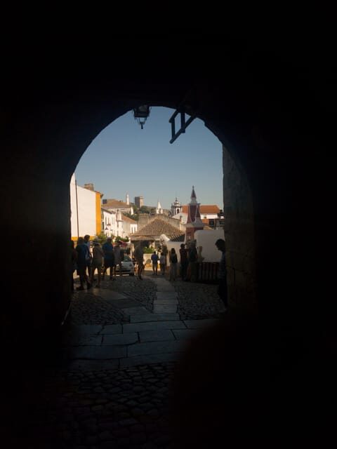 From Nazare: Road by the coast to Obidos - Key Points