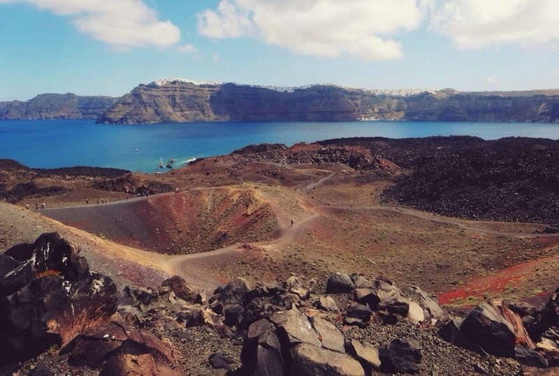 From Old Port:Volcanic Islands Boat Trip & Hot Spring Visit - An In-Depth Look at the Santorini Volcano & Hot Springs Tour
