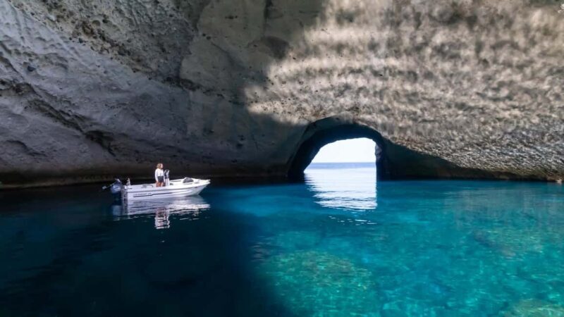 From Provatas Milos: Private Boat to Kleftiko with Guide - Discovering Milos by Boat: A Deep Dive
