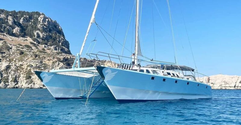 From Rhodes: Half-Day Catamaran Cruise with Swim Stops - FAQ