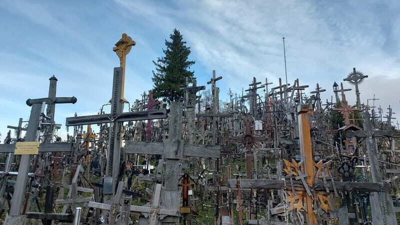 From (Riga) Jelgava train station: hill of crosses, Rundale - From Jelgava Train Station to the Hill of Crosses and Rundale Palace: An Authentic Latvian and Lithuanian Day Trip
