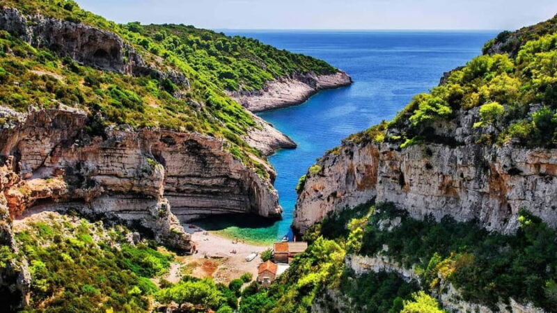 from Split- ** 5 island tour with visiting Blue Cave, Hvar** - The Sum Up