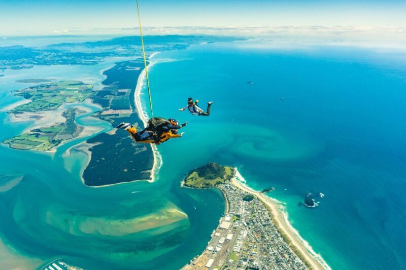 From Tauranga: Skydive over Mount Maunganui - Who Would Love This?