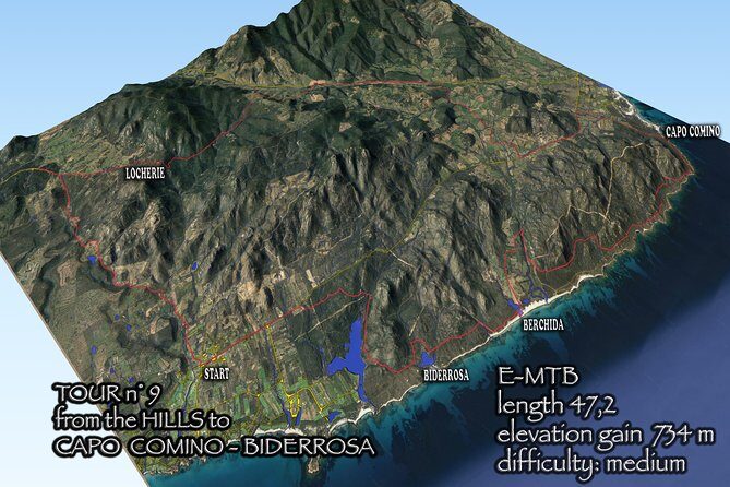 From the hills to Oasi Biderosa & Capo Comino with Electric Mountain Bikes - Authenticity and Authentic Experiences