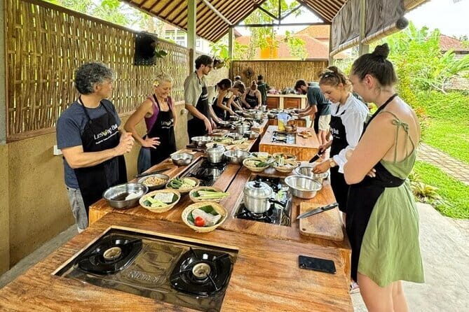 From Ubud: Authentic Cooking Class Visit Traditional Market - The Art Village Visit