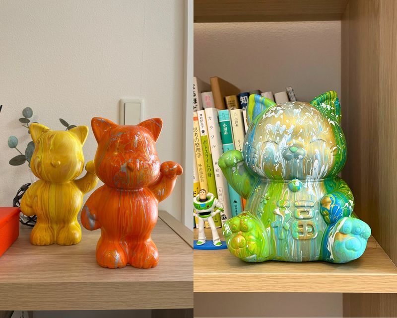 Fukuoka Exclusive: Paint Your Own Lucky Cat or Animal Figurine - Taking your figure home