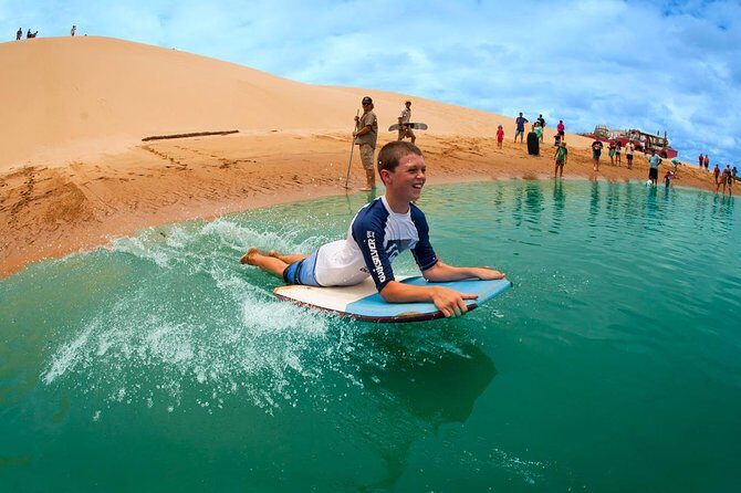 Full-Day 1770 Tour by LARC Amphibious Vehicle Including Sandboarding and Bustard Head Lightstation - Discover the Charm of Agnes Water and 1770