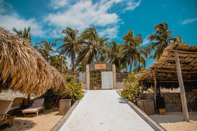 Full Day Vista Mare Beach Club Tierra Bomba just 10 min from City - Key Points