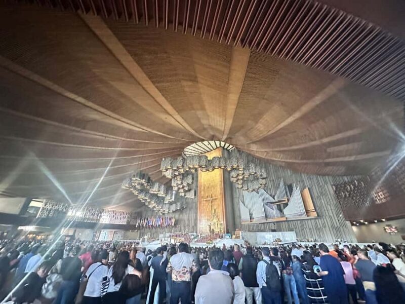 Full tour of the Basilica of Guadalupe from your hotel in Mexico City - Key Points