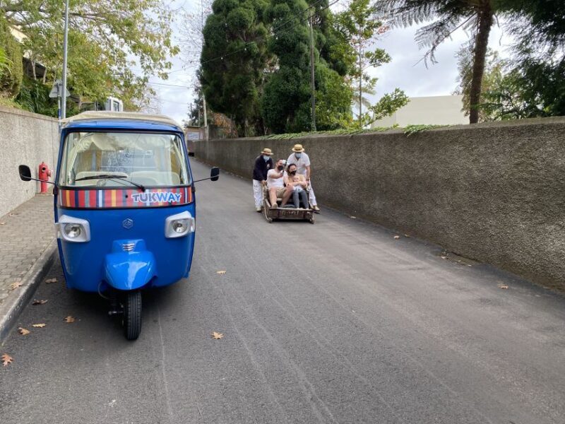 Funchal: Monte Tropical Garden & Toboggan Ride by Tuk Tuk - The Thrill of the Toboggan Ride