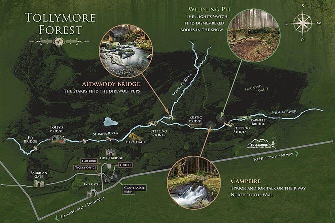 Game of Thrones - Tollymore Forest Trek - Key Points