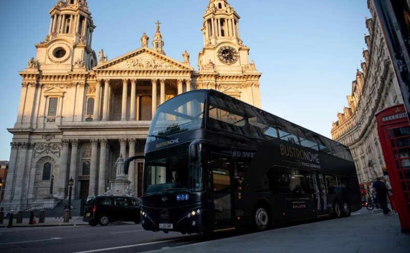 Gastronomic 6-course fine-dining dinner on Luxury London Bus - The Sum Up
