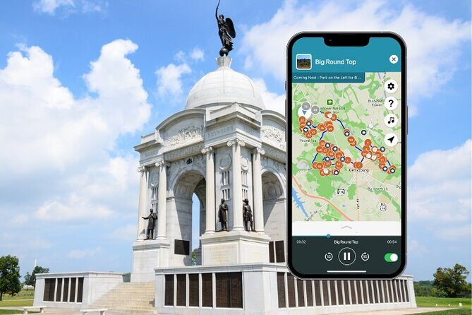Gettysburg Battlefield Self Guided Audio Driving Tour - Exploring Gettysburg with Your Vehicle and the Shaka Guide App